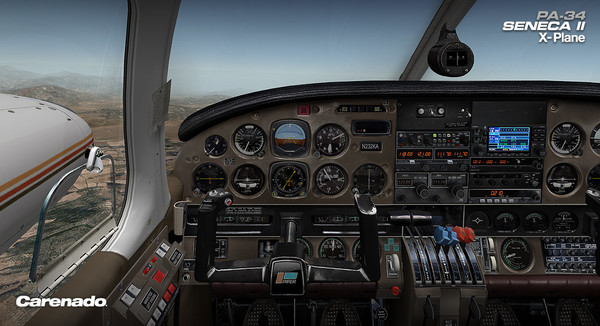 Screenshot z X-Plane 10 AddOn - Carenado - PA34 200T Seneca II
