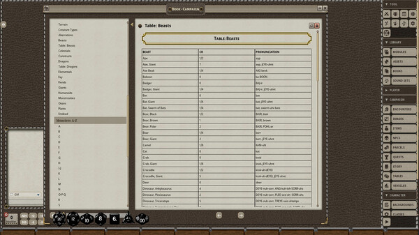 Fantasy Grounds - Tales of the Valiant Monster Vault