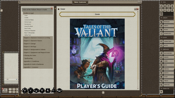 Fantasy Grounds - Tales of the Valiant: Players Guide