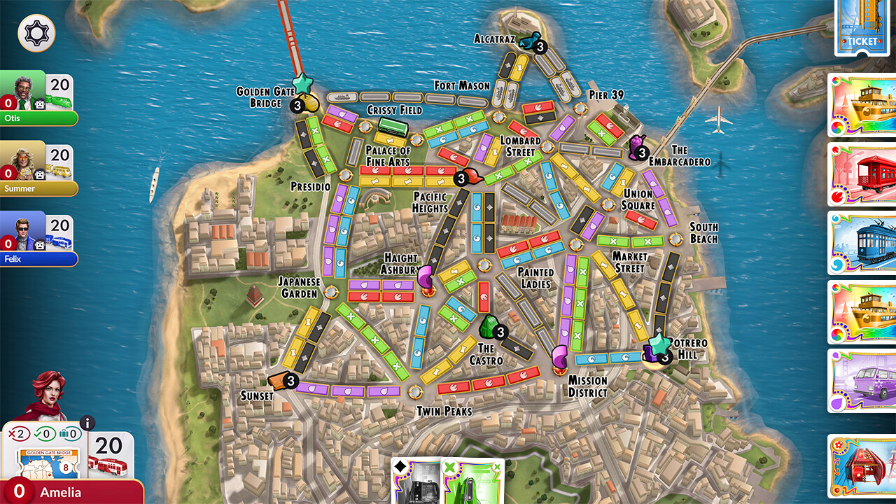 Ticket to Ride®: The San Francisco City Expansion Featured Screenshot #1