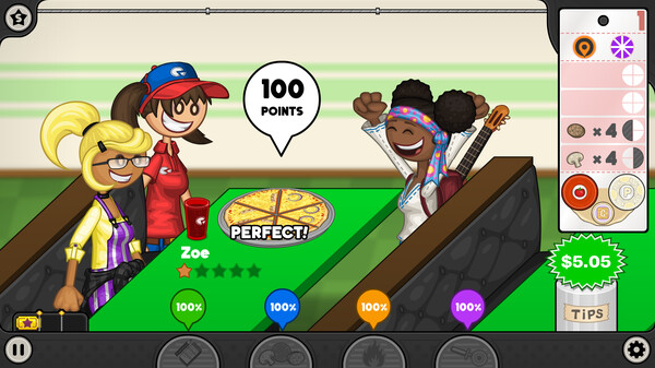 Papa's Pizzeria Deluxe.