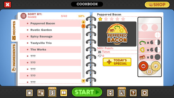 Papa's Pizzeria Deluxe.