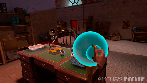 Screenshot of Amelia's Escape gameplay showing in-action mechanics