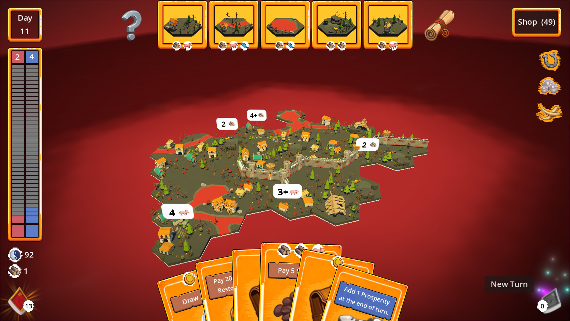 #5. Kingdom of Cards and Tiles (Steam) By: Maciej Pacuszka