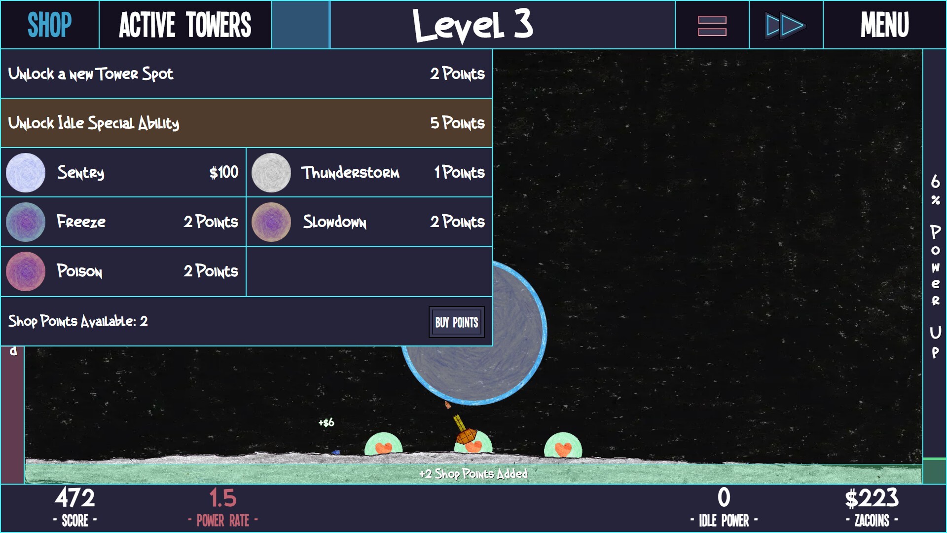 ZaciSa: Idle Defense! screenshot #2