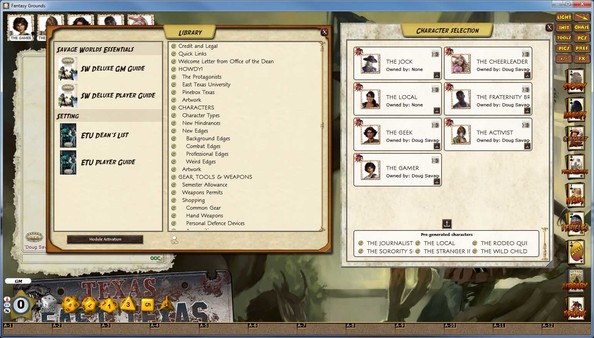 Fantasy Grounds - Savage Worlds: ETU - East Texas University
