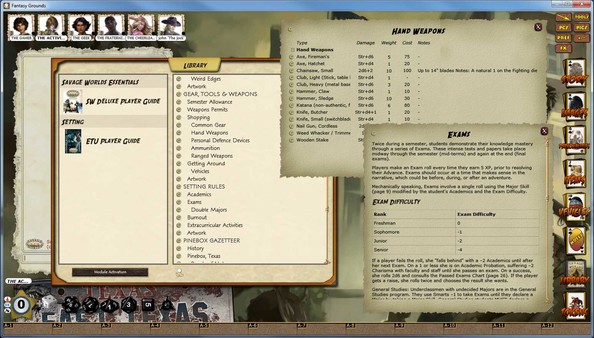 Fantasy Grounds - Savage Worlds: ETU - East Texas University