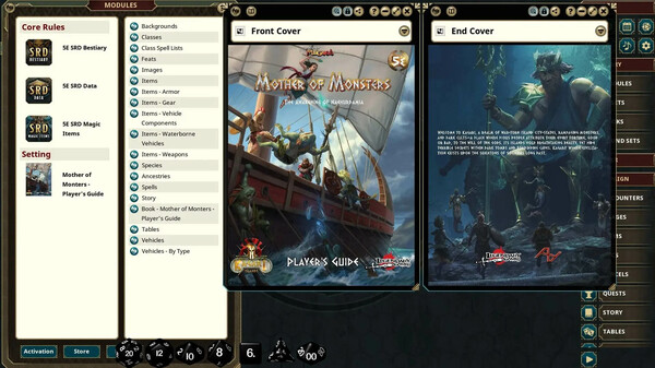 Fantasy Grounds - Mother of Monsters - Player's Guide