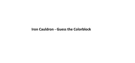 Iron Cauldron - Guess the Colorblock steam charts