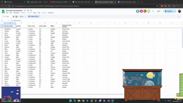 Screenshot z Deskquarium