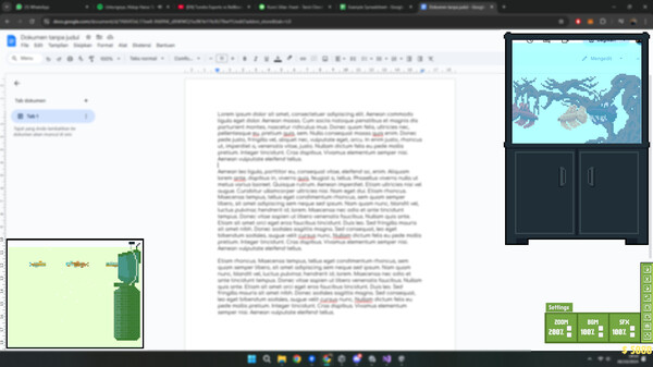 Screenshot z Deskquarium