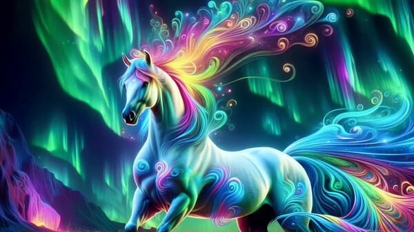 Screenshot z AI-VJ - Aurora 4k Visuals