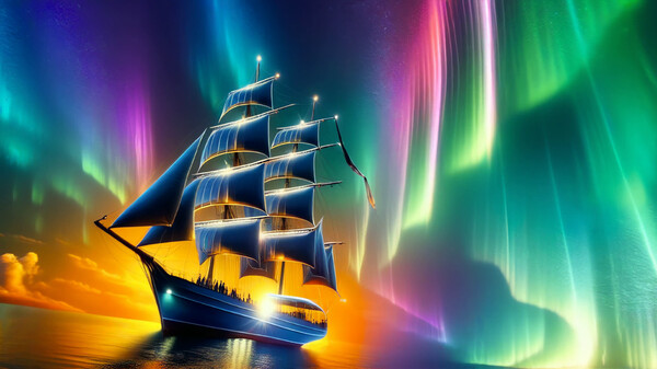 Screenshot z AI-VJ - Aurora 4k Visuals
