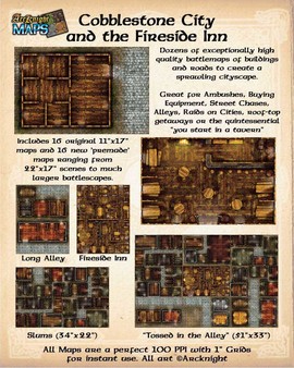 Fantasy Grounds - Maps: Cobblestone City and Inn