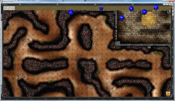 Screenshot z Fantasy Grounds - Maps: Winding Caverns