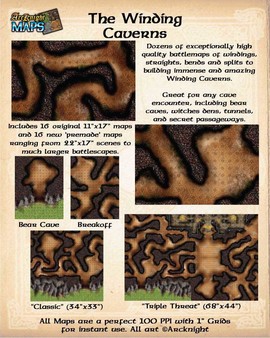 Fantasy Grounds - Maps: Winding Caverns