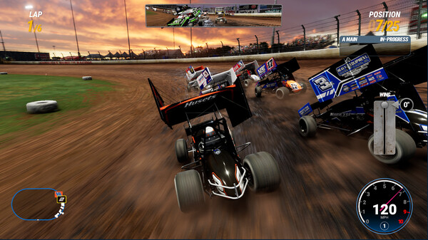 Скриншот из World of Outlaws: Dirt Racing 24 Gold Edition