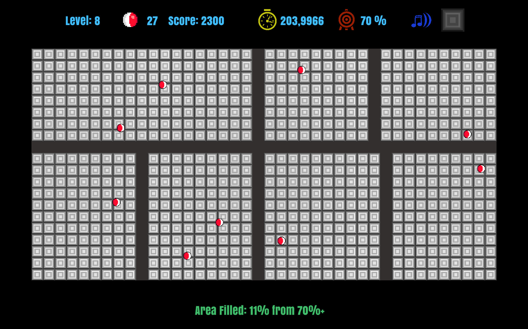 Jezzball Classic Deluxe Edition screenshot #1