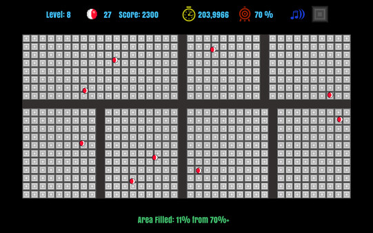 Jezzball Classic Deluxe Edition screenshot 1