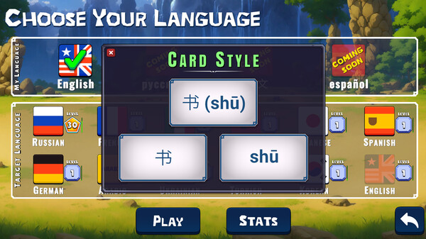 Screenshot z Flashcard Hero
