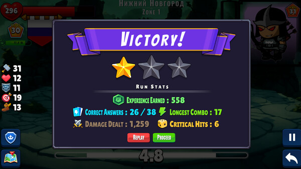 Screenshot z Flashcard Hero