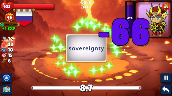 Screenshot z Flashcard Hero