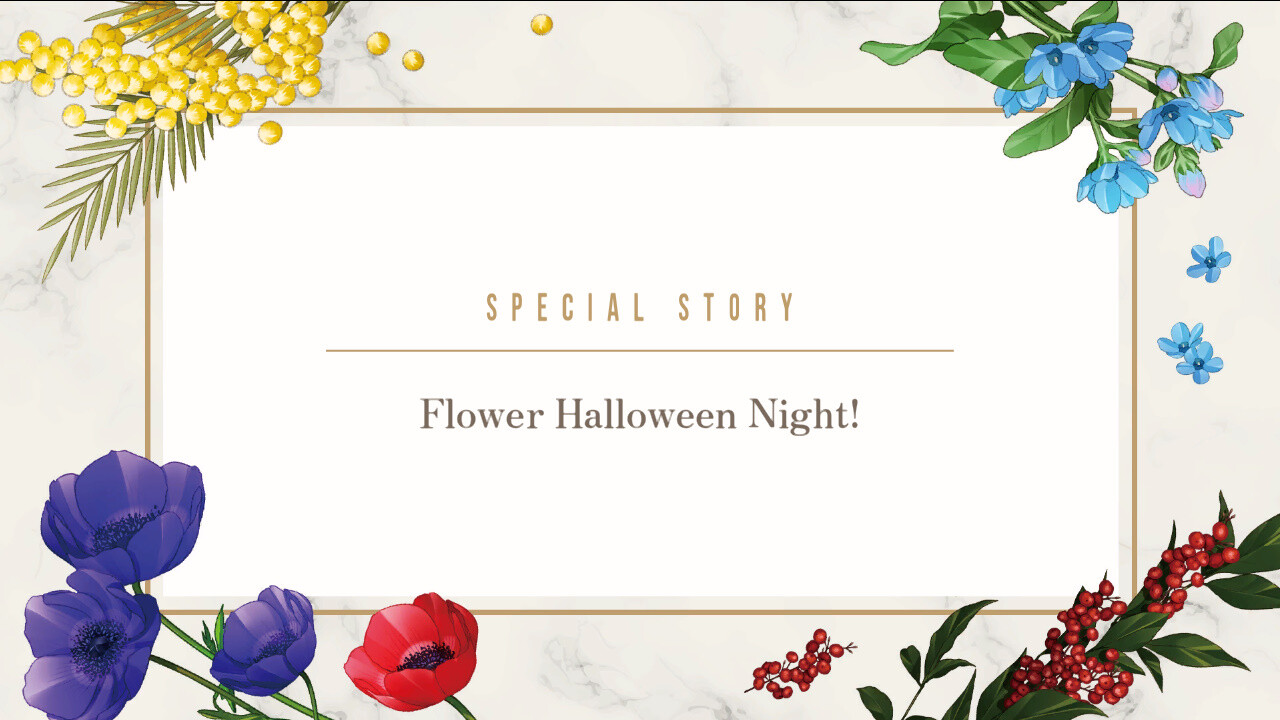 Him, the Smile & bloom - Additional scenario - Flower Halloween Night Featured Screenshot #1