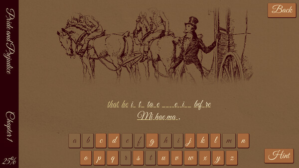 Screenshot of Jane Austen Simulator: Pride and Prejudice