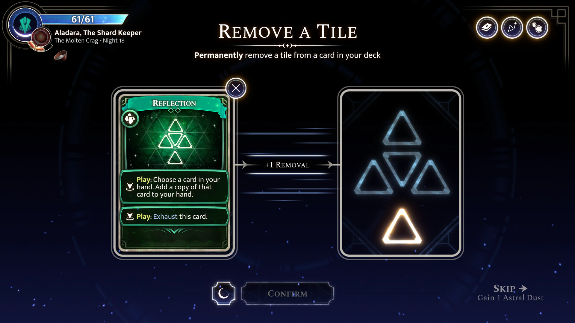 Enemies in Moonsigil Atlas attack the board itself, corrupting and denying tiles