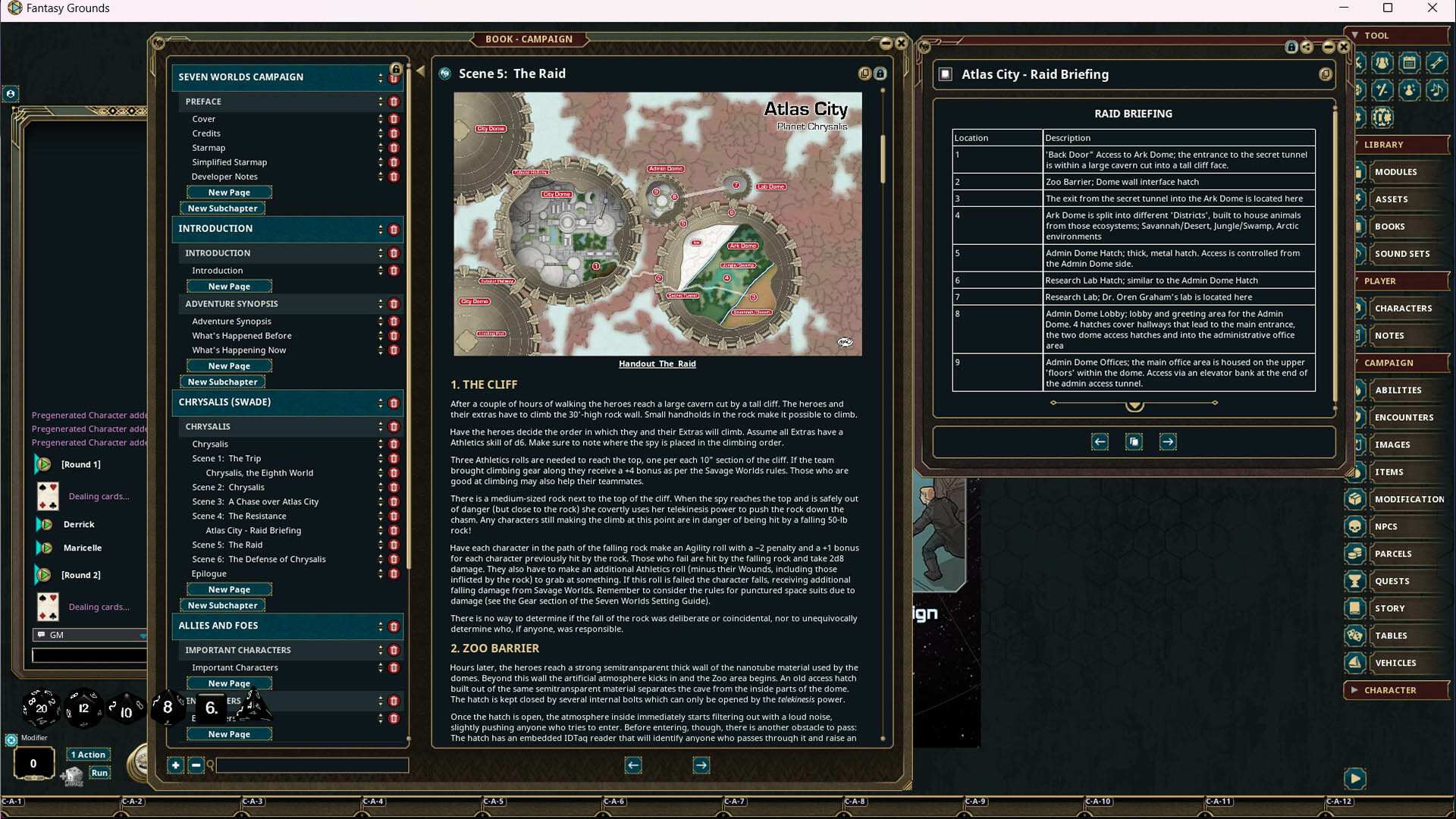 Fantasy Grounds - Seven Worlds Module 5: Chrysalisのスクリーンショット 1