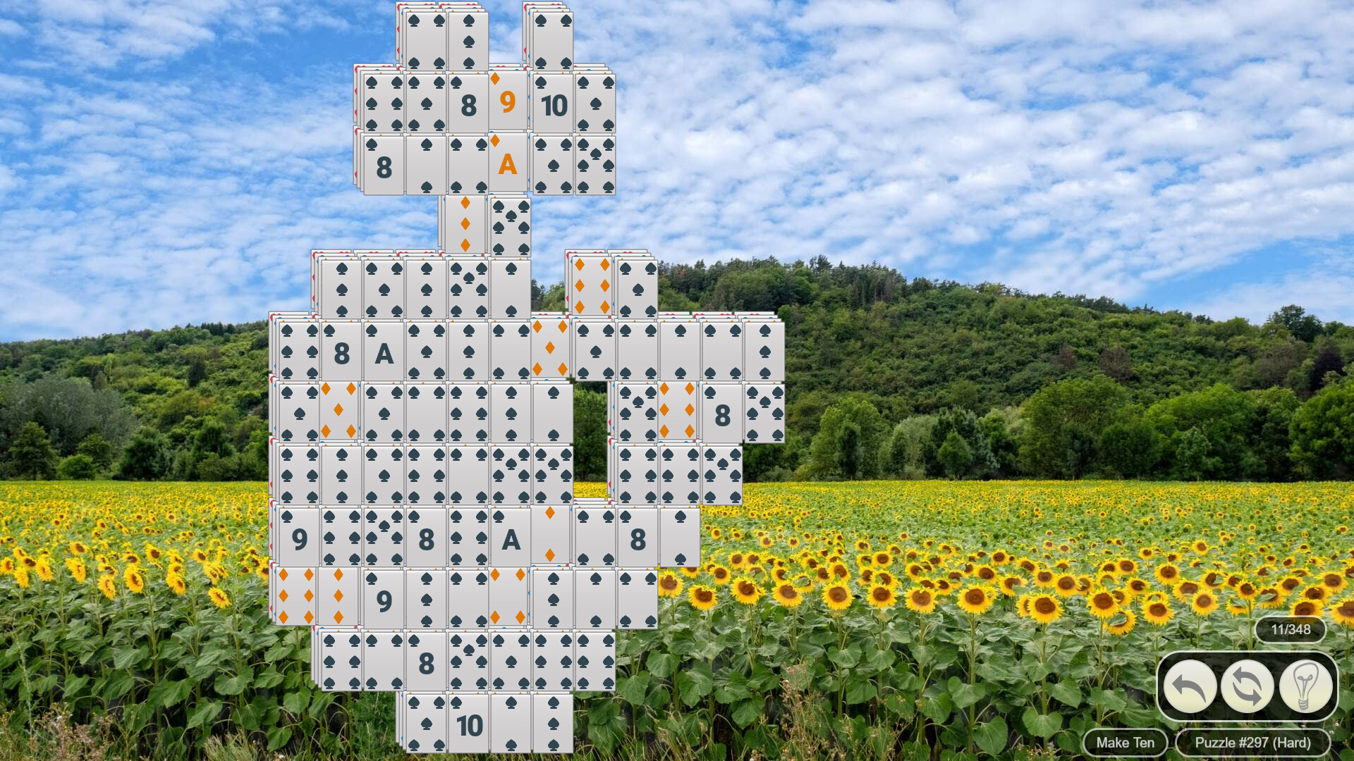 Solitaire Flowerscapes screenshot 2