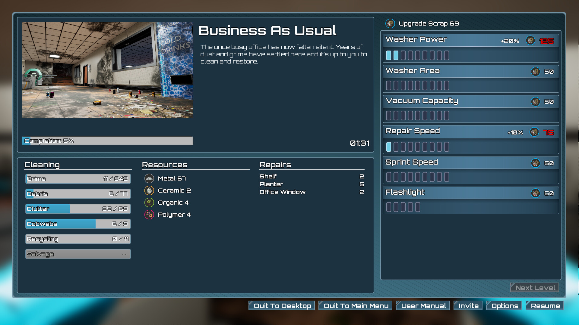 P.A.C.K. :: Post Apocalyptic Cleaning Kit screenshot