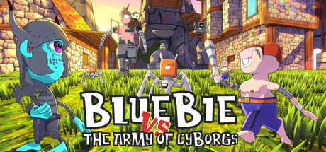Bluebie VS The Army of Cyborgs — Steam game cover