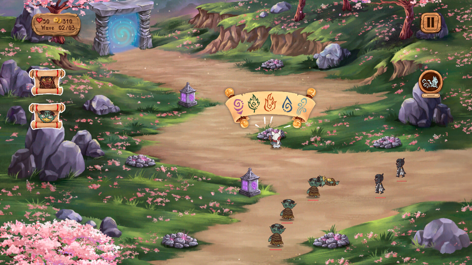 Kitsune's Paths Tower Defense screenshot #3