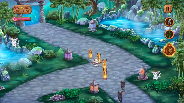 Kitsune's Paths Tower Defense screenshot 4