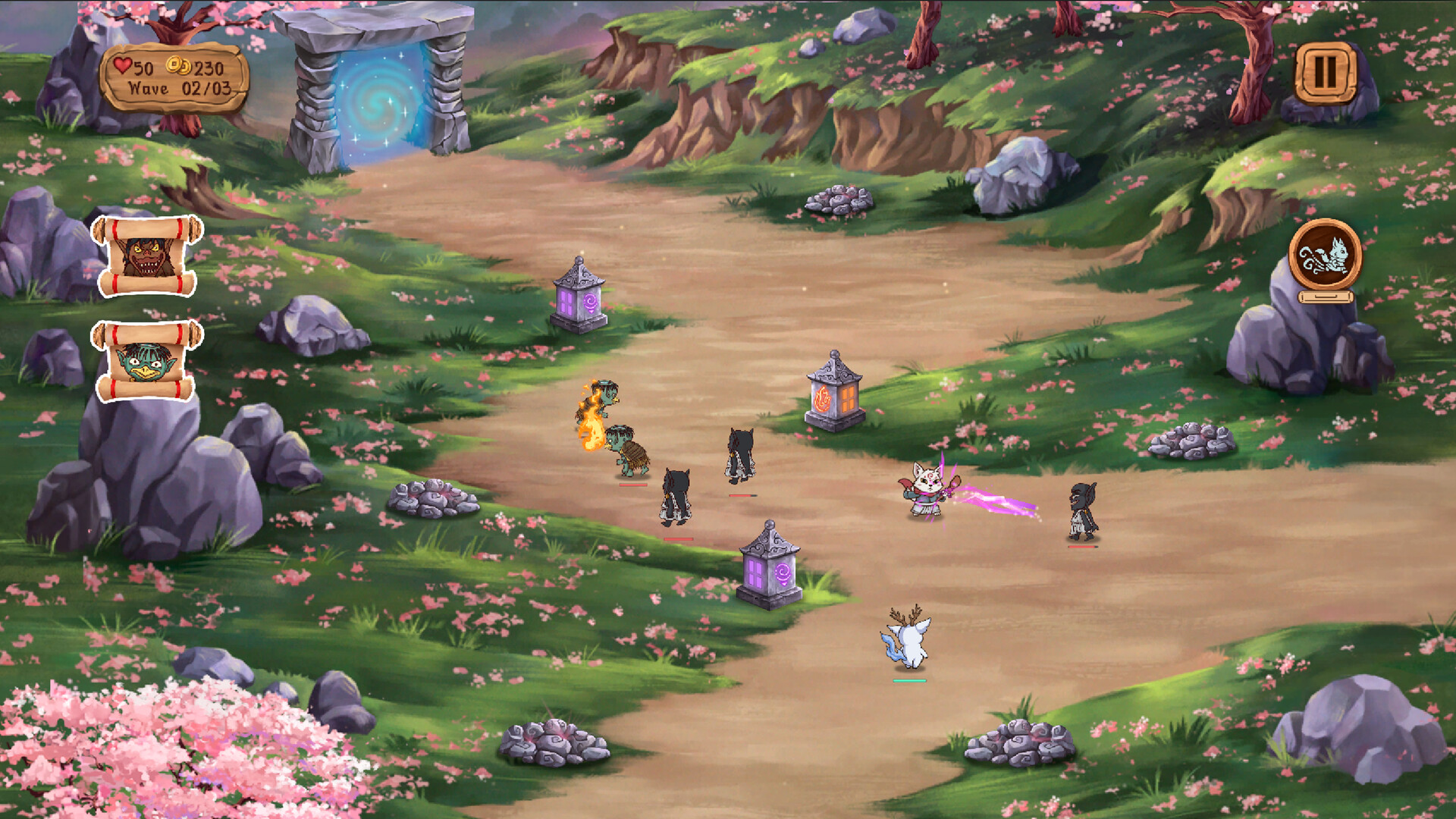 Kitsune's Paths Tower Defense screenshot #10