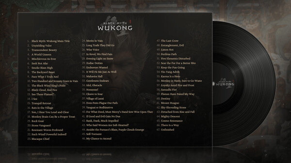 Black Myth: Wukong Soundtrack Selection