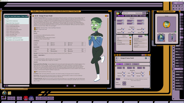 Fantasy Grounds - Star Trek Adventures: Lower Decks Season 1 Crew Pack