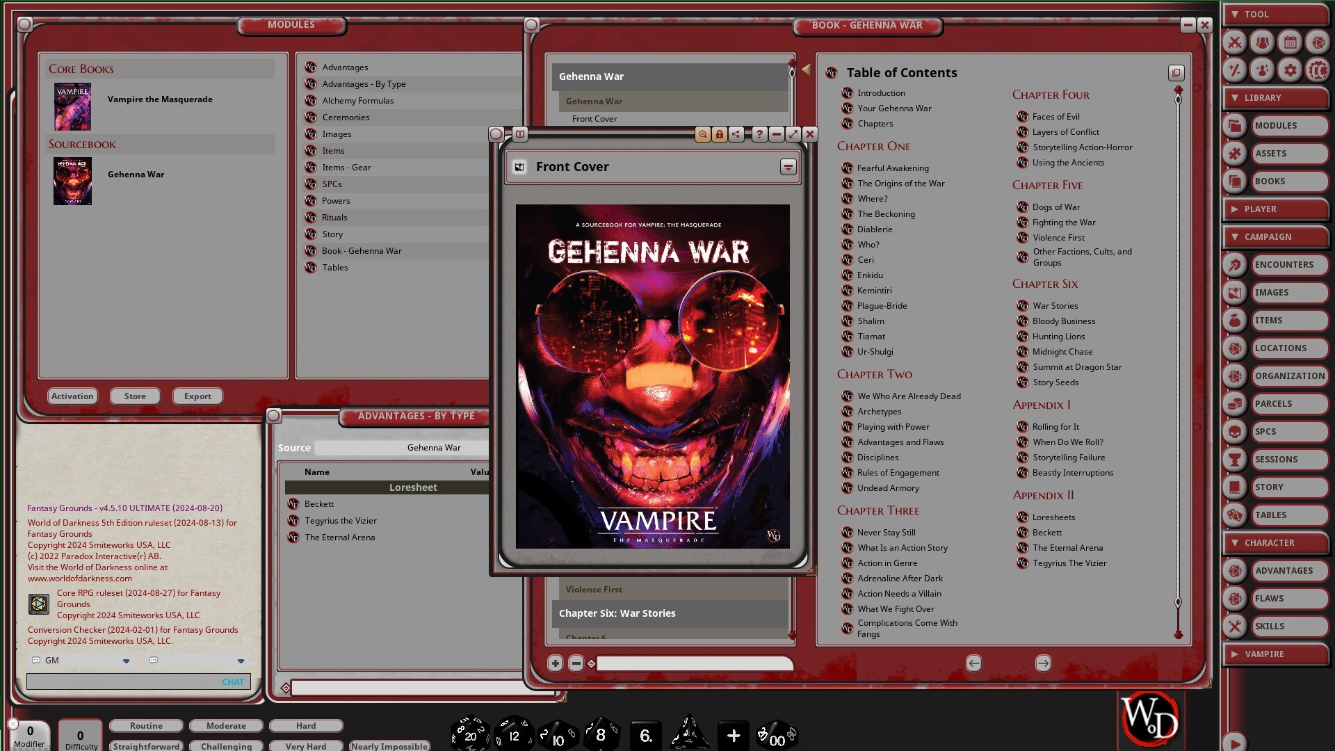Fantasy Grounds - Gehenna War screenshot screenshot 1