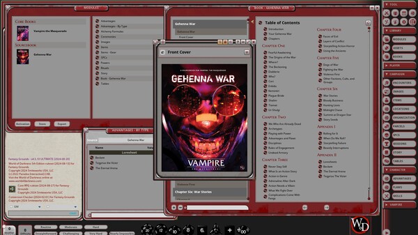 Fantasy Grounds - Vampire: Gehenna War