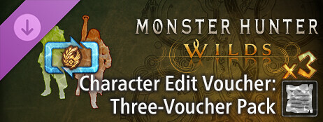 Monster Hunter Wilds - Character Edit Voucher: Three-Voucher Pack cover art