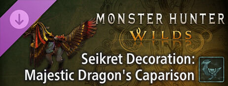 Monster Hunter Wilds - Seikret Decoration: Majestic Dragon's Caparison cover art
