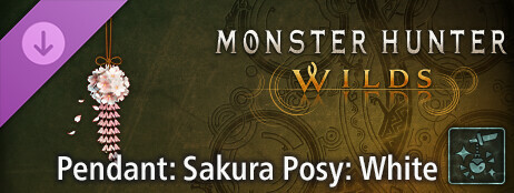 Monster Hunter Wilds - Pendant: Sakura Posy: White cover art
