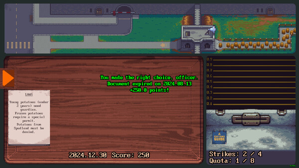 Screenshot z Spud Customs