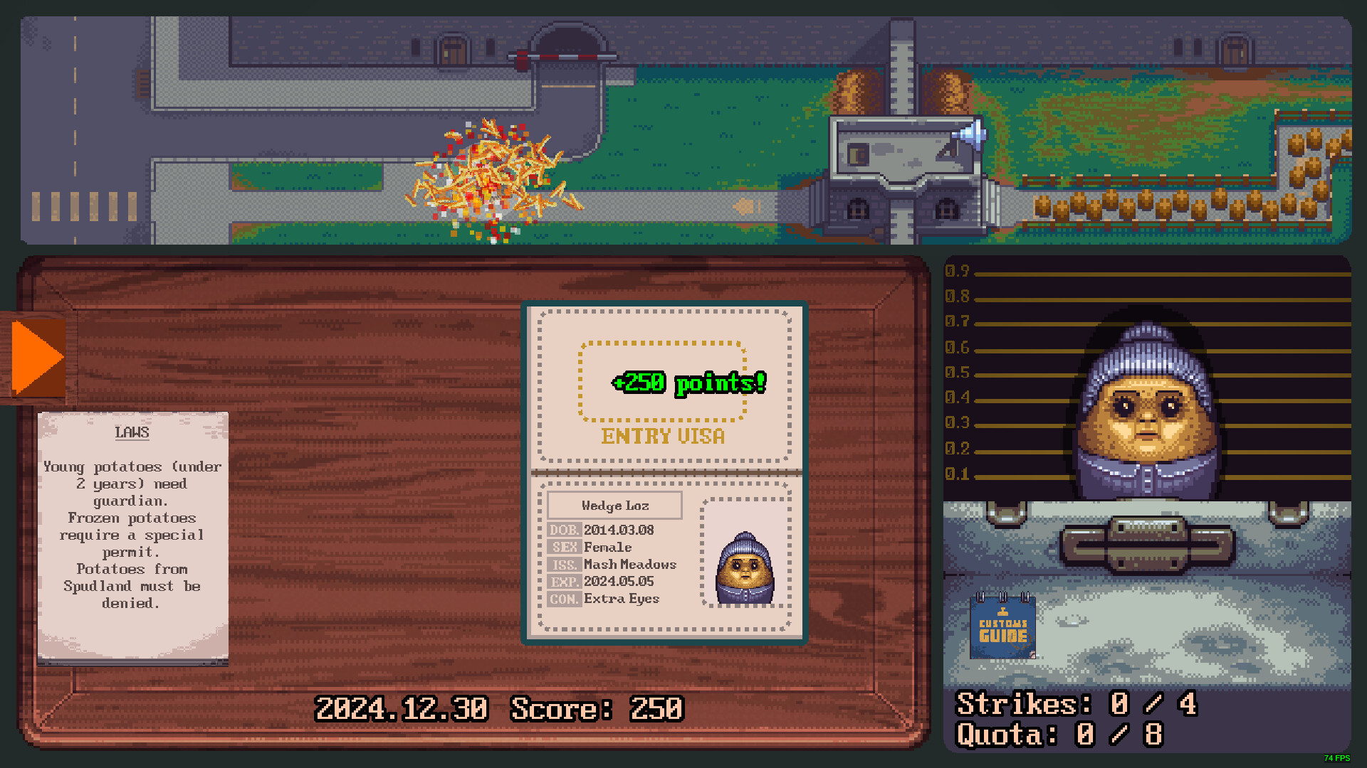 Spud Customs screenshot 1