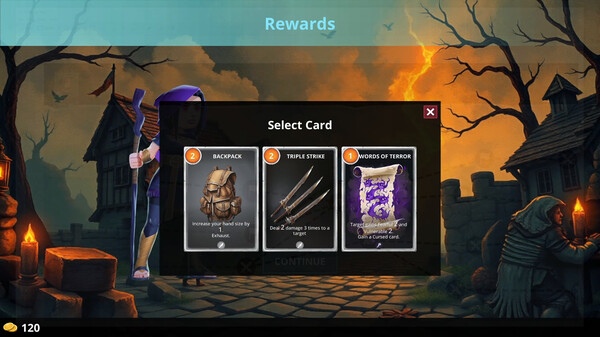 Screenshot z Lucky Hand: Roguelike Deck Builder