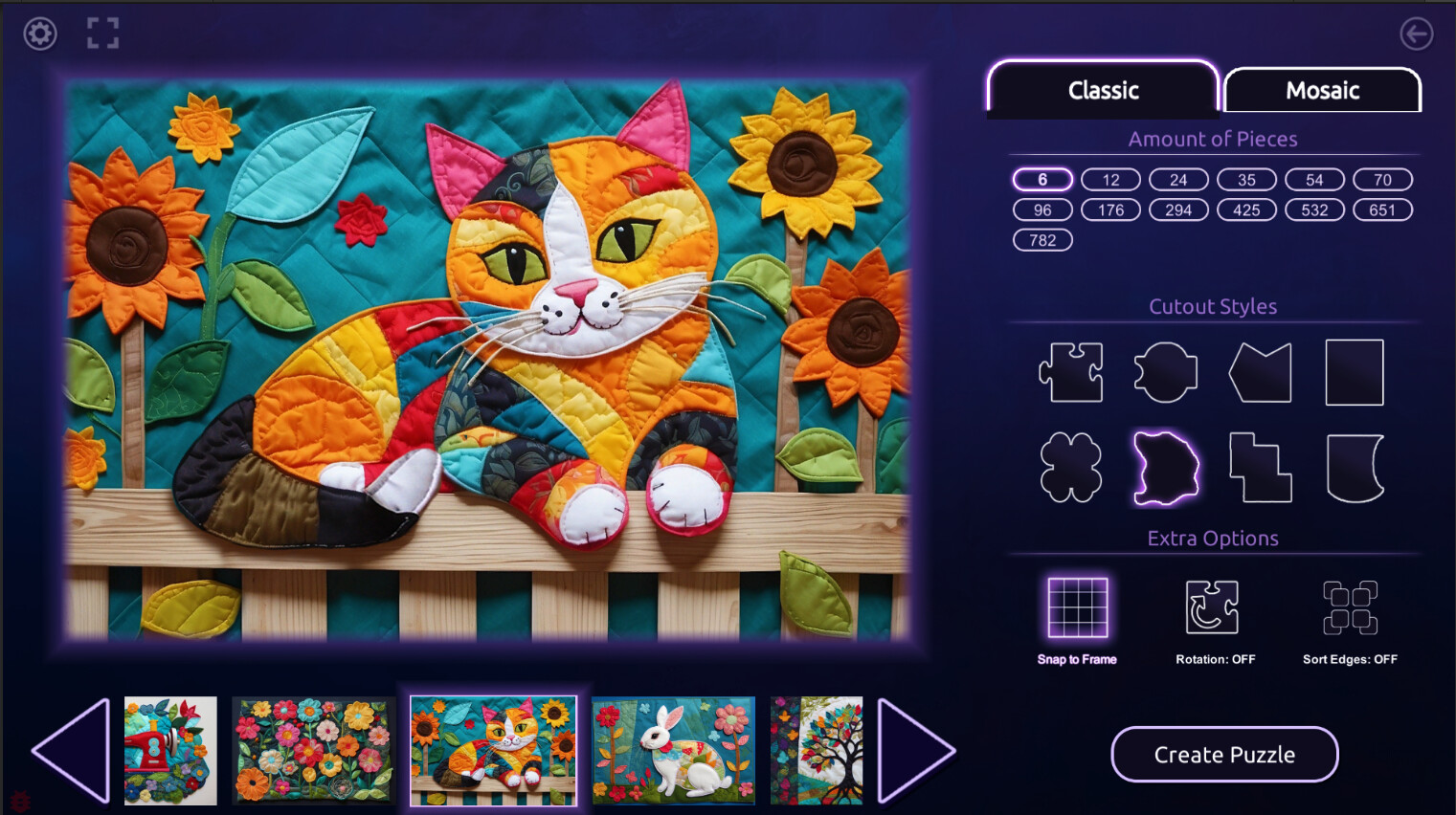 Master of Pieces © Jigsaw Puzzle DLC - Patchwork Creations Featured Screenshot #1