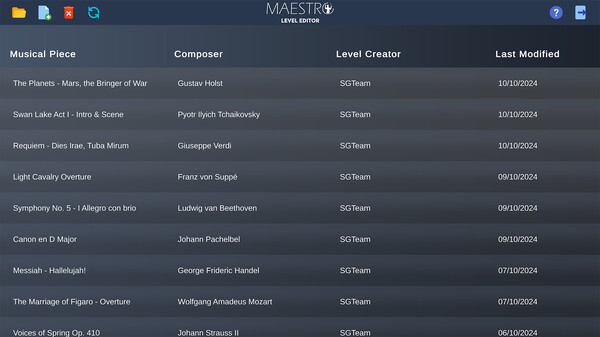 Maestro VR - Level Editor