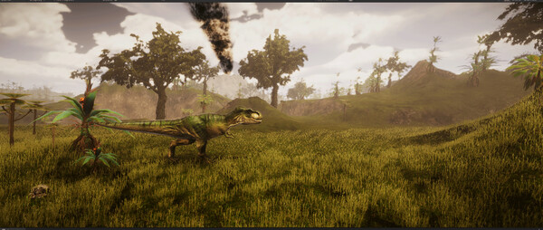 Screenshot of Dinosaur gameplay showing in-action mechanics