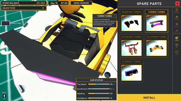 Mini Racer Car Shop Simulator
